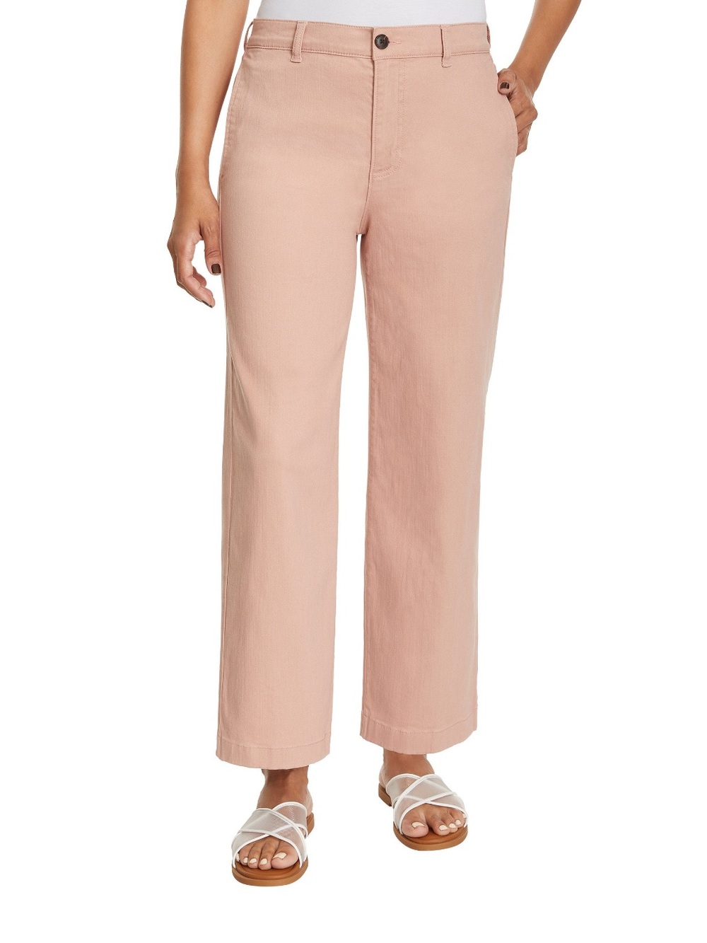 NWT Ella Moss brand Wide Leg Crop Pant (pink) size 8